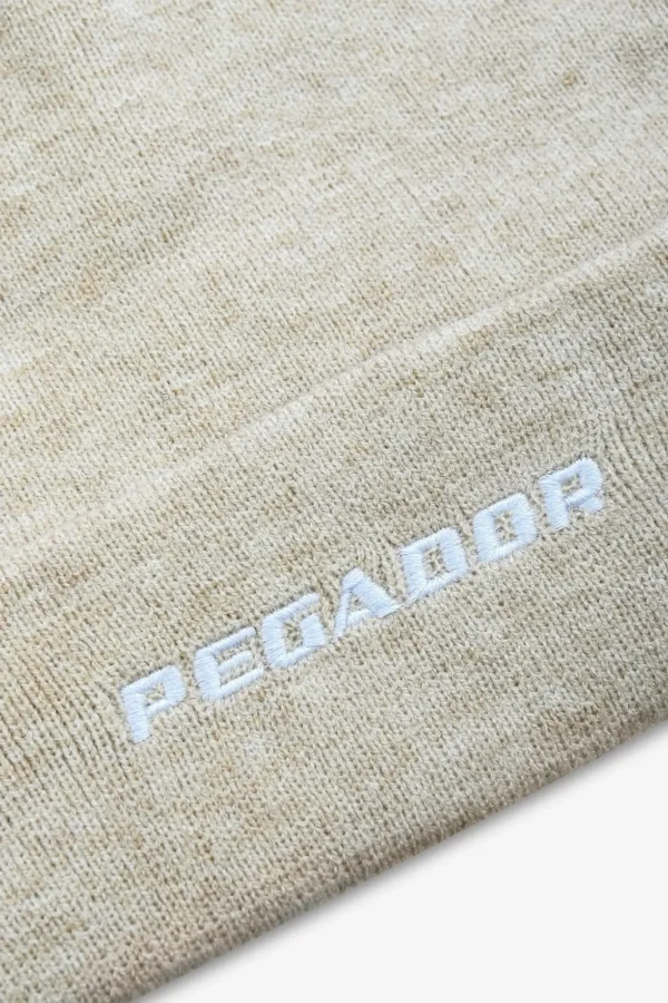 Logo Beanie Kingdom Beige White