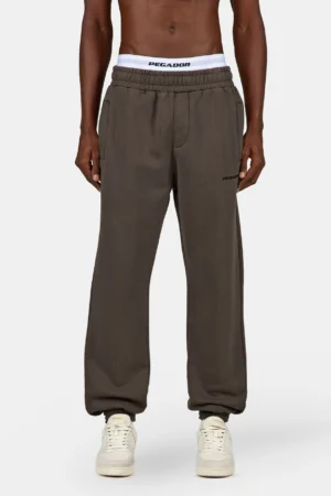 Logo Heavy Sweat Jogger Washed Walnut Brown