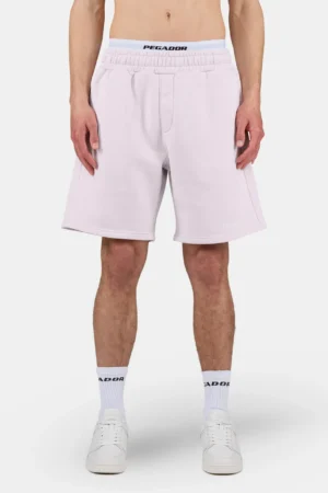 Logo Heavy Sweat Shorts Washed Light Lilac