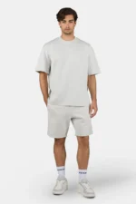 Logo Heavy Sweat Shorts Washed Pure Grey