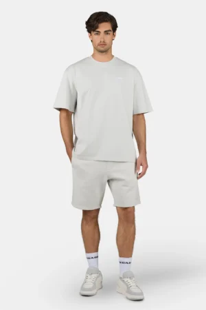 Logo Heavy Sweat Shorts Washed Pure Grey