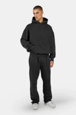 Logo Oversized Hoodie Vintage Black