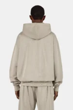 Logo Oversized Hoodie Vintage Rock Grey