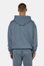Logo Oversized Hoodie Vintage Shadow Blue