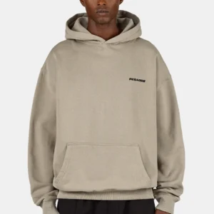 Logo Oversized Hoodie Washed Flint Grey