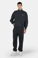 Logo Oversized Sweat Track Jacket Vintage Black White