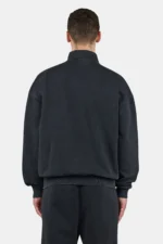 Logo Oversized Sweat Track Jacket Vintage Black White