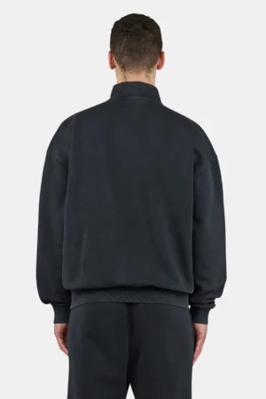 Logo Oversized Sweat Track Jacket Vintage Black White