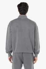 Logo Oversized Sweat Track Jacket Vintage Grey