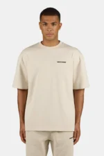 Logo Oversized Tee Washed Stone Black