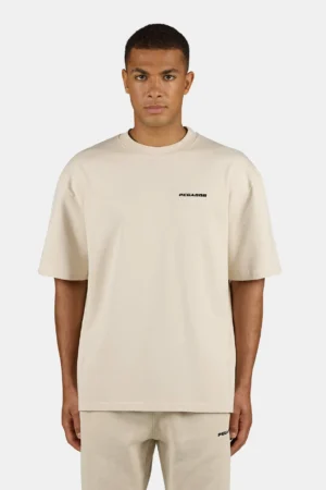 Logo Oversized Tee Washed Stone Black