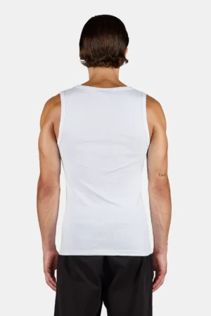 Logo Rib Undershirt White