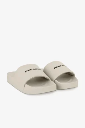 Logo Slide Beige Black