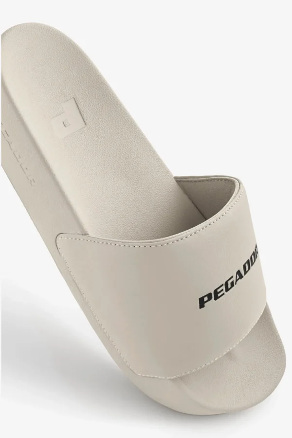 Logo Slide Beige Black