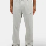 Logo Wide Sweat Pants Vintage Light Grey Black