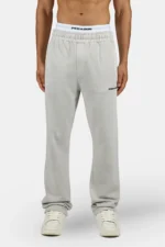 Logo Wide Sweat Pants Vintage Light Grey Black