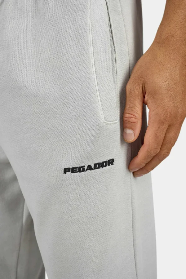 Logo Wide Sweat Pants Vintage Light Grey Black