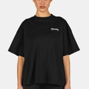 Lorca Heavy Oversized Tee Washed Black