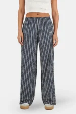Louisa Loose Pants Striped Indigo Navy White