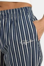 Louisa Loose Pants Striped Indigo Navy White