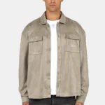 Madikeri Suede Overshirt Flint Grey