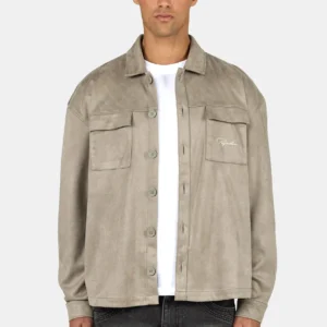 Madikeri Suede Overshirt Flint Grey