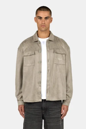 Madikeri Suede Overshirt Flint Grey