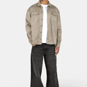 Madikeri Suede Overshirt Flint Grey