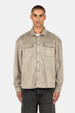 Madikeri Suede Overshirt Flint Grey