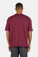 Magten Oversized Tee Washed Maroon Red