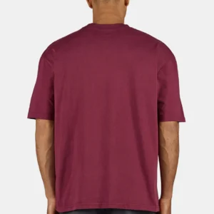 Magten Oversized Tee Washed Maroon Red