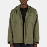 Mason Hooded Windbreaker Mud Olive