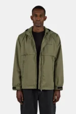 Mason Hooded Windbreaker Mud Olive