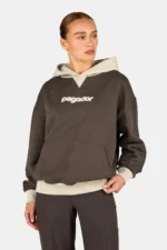 Monza Oversized Hoodie Washed Walnut Brown - Image 3