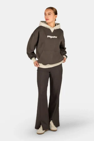 Monza Oversized Hoodie Washed Walnut Brown