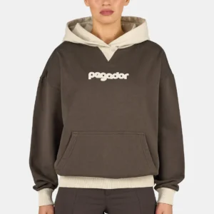 Monza Oversized Hoodie Washed Walnut Brown