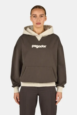 Monza Oversized Hoodie Washed Walnut Brown