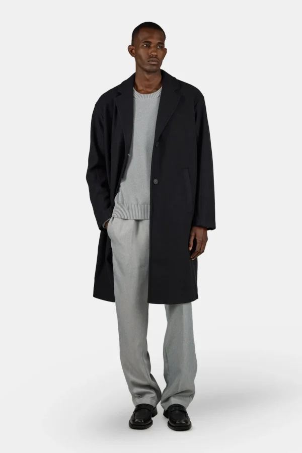 Motero Oversized Coat Black