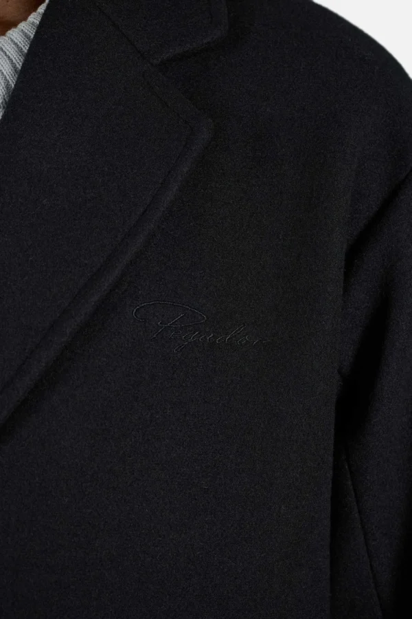 Motero Oversized Coat Black