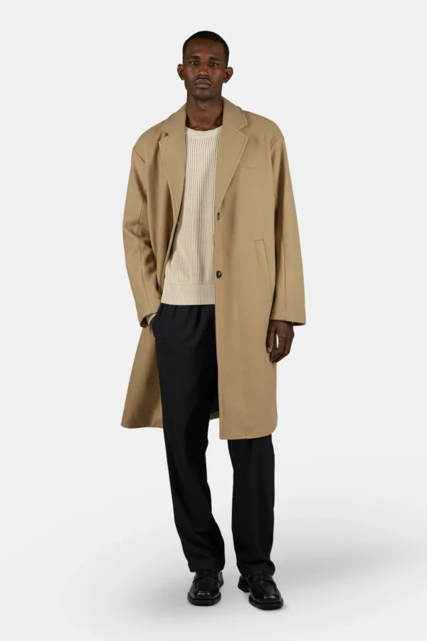 Motero Oversized Coat Sand