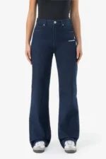 Naddy Wide Leg Jeans Dark Blue