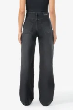 Naddy Wide Leg Jeans Washed Black