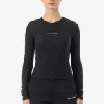 Nina Longsleeve Washed Black Dark Grey