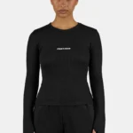 Nina Longsleeve Washed Black White