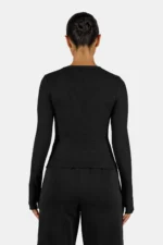 Nina Longsleeve Washed Black White