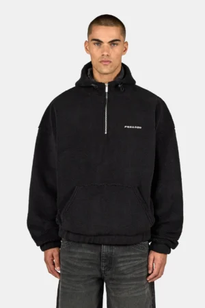 olten-teddy-half-zip-hoodie-black