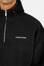 olten-teddy-half-zip-hoodie-black