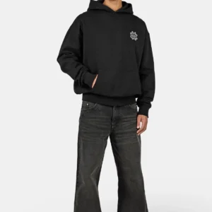 Opole Oversized Hoodie Washed Black