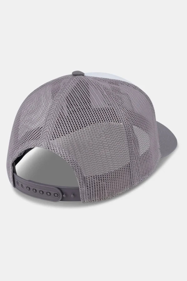 P Logo Baseball Trucker Cap White Cool Grey