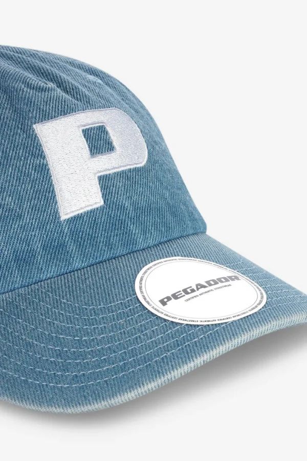 P Logo Denim Cap Baby Blue